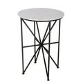 Moes Home Collection Quadrant Glass Accent Table- Black FI-1012-02